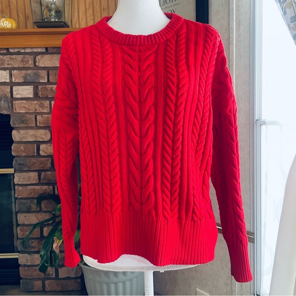 Philosophy Red Knit Viscose Blend Sweater XL - Picture 1 of 5